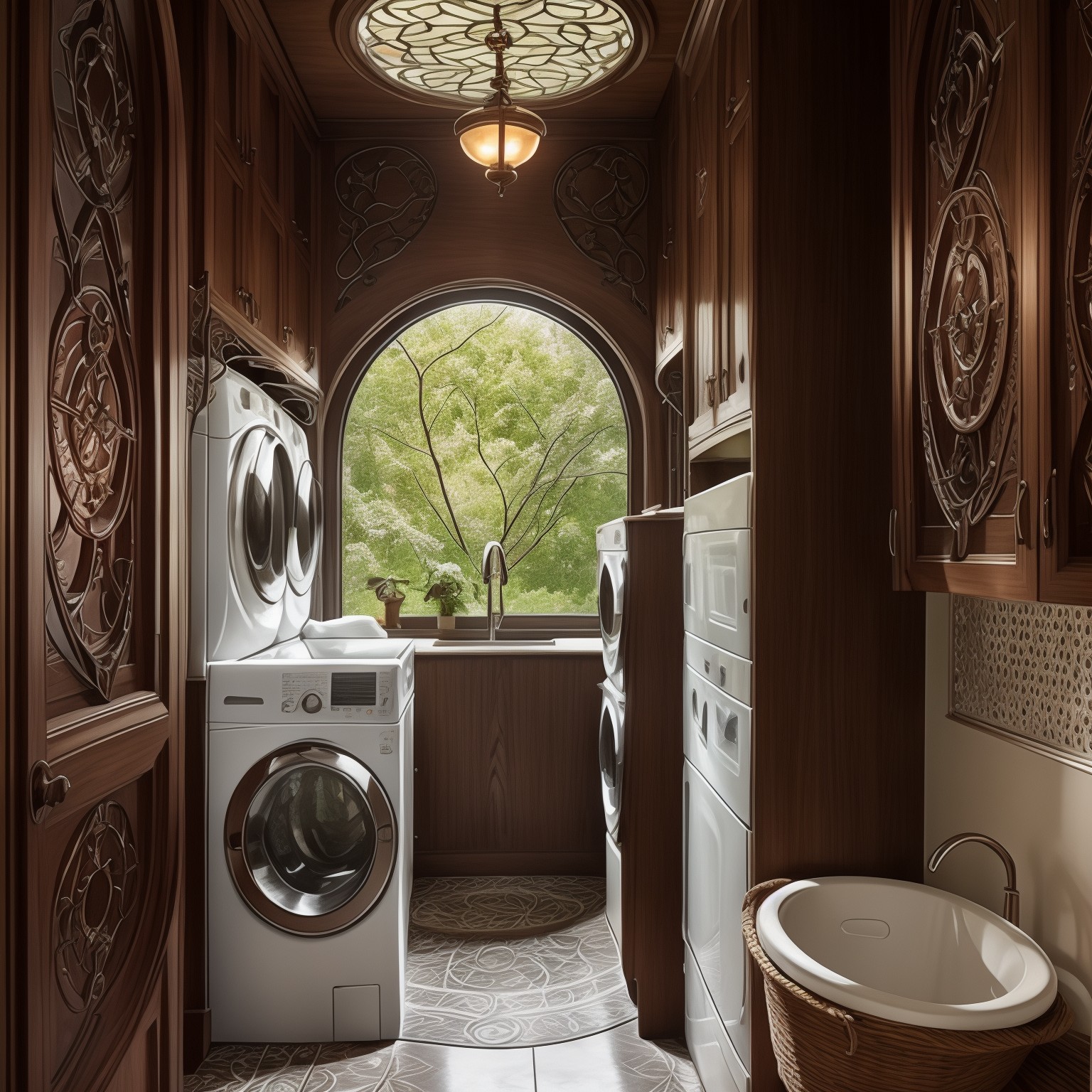 Art Nouveau Laundry Room