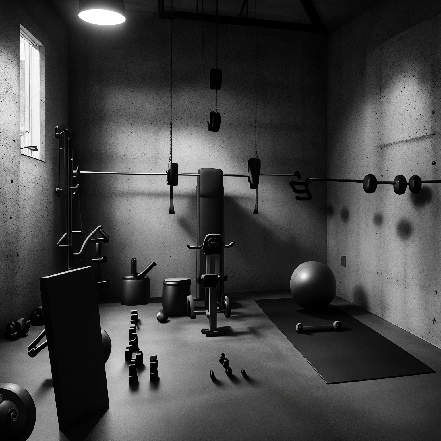 Brutalist Home Gym