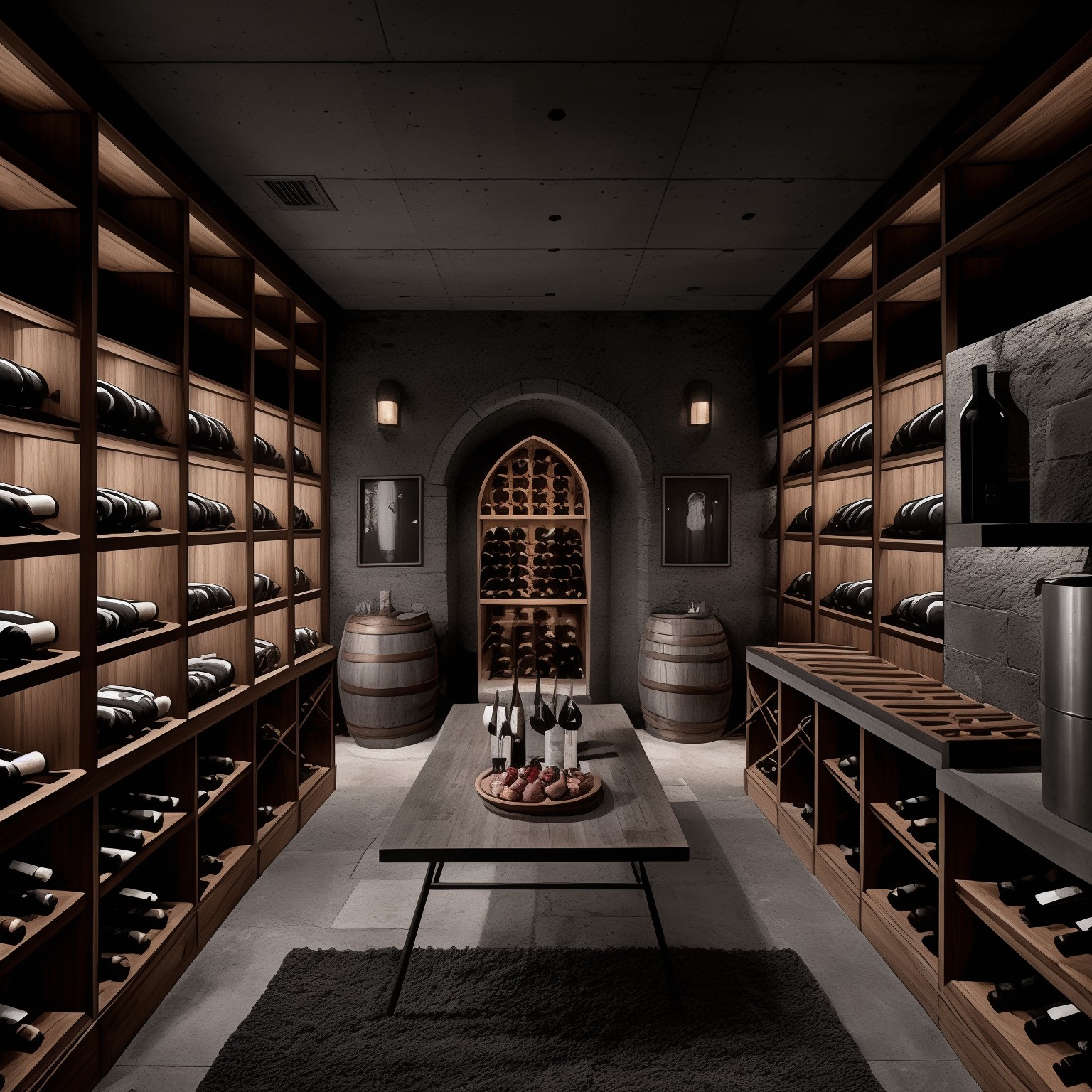 Brutalist Piwniczka z winami