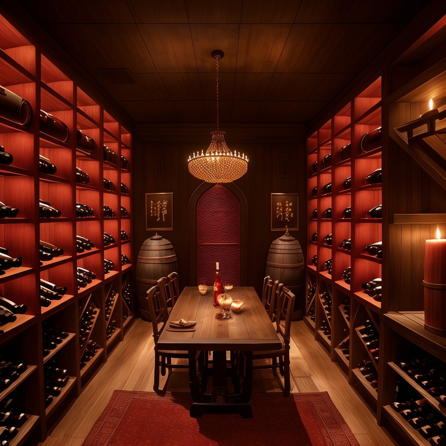 chiński Piwniczka z winami