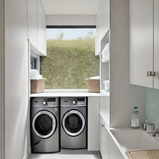 Coastal Laundry Room