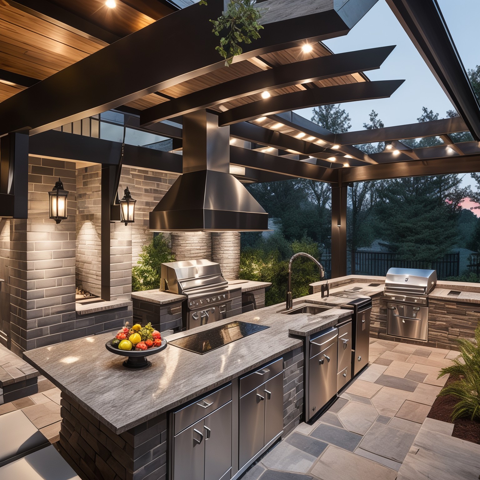 Contemporary Outdoor Kitchen