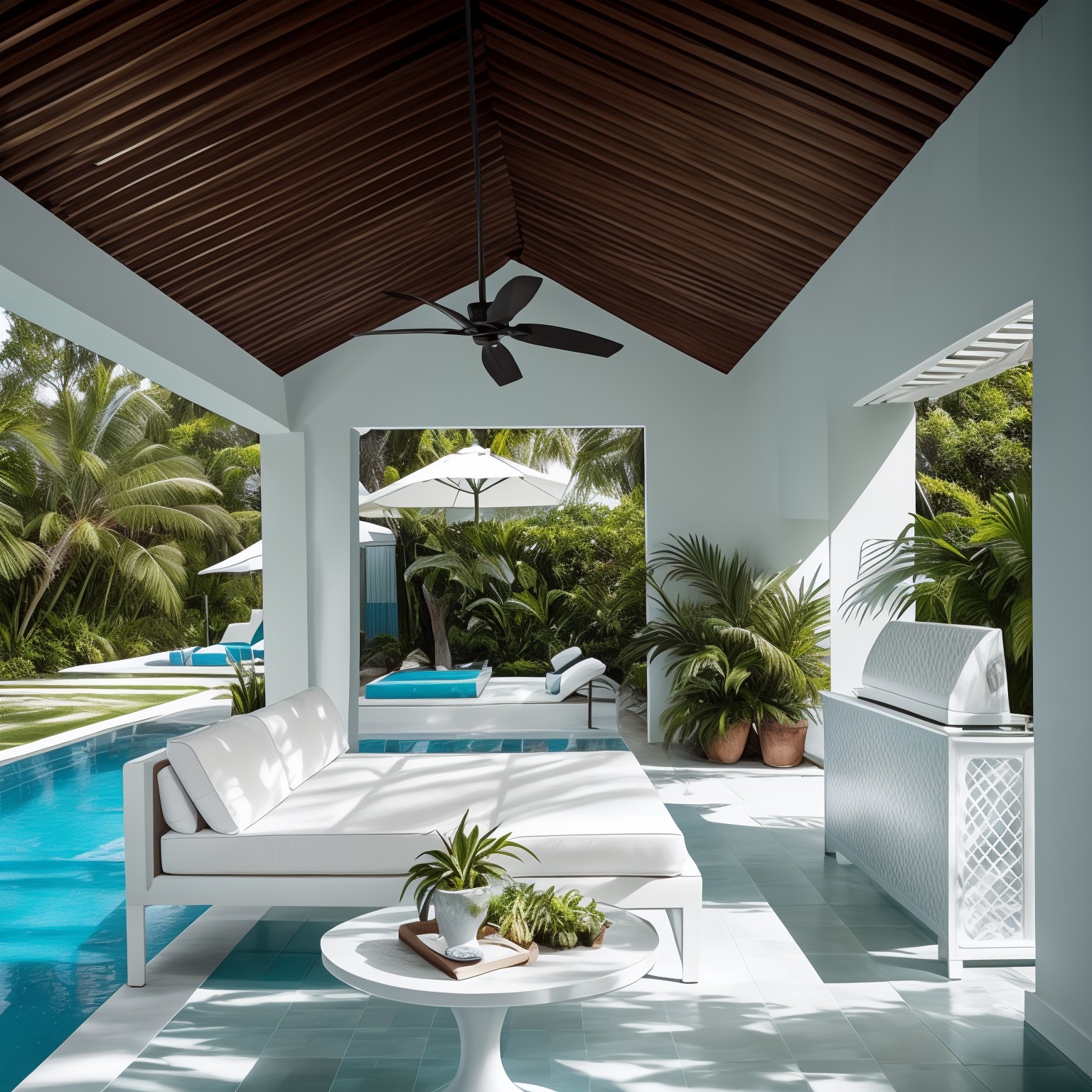 Contemporary Pool House