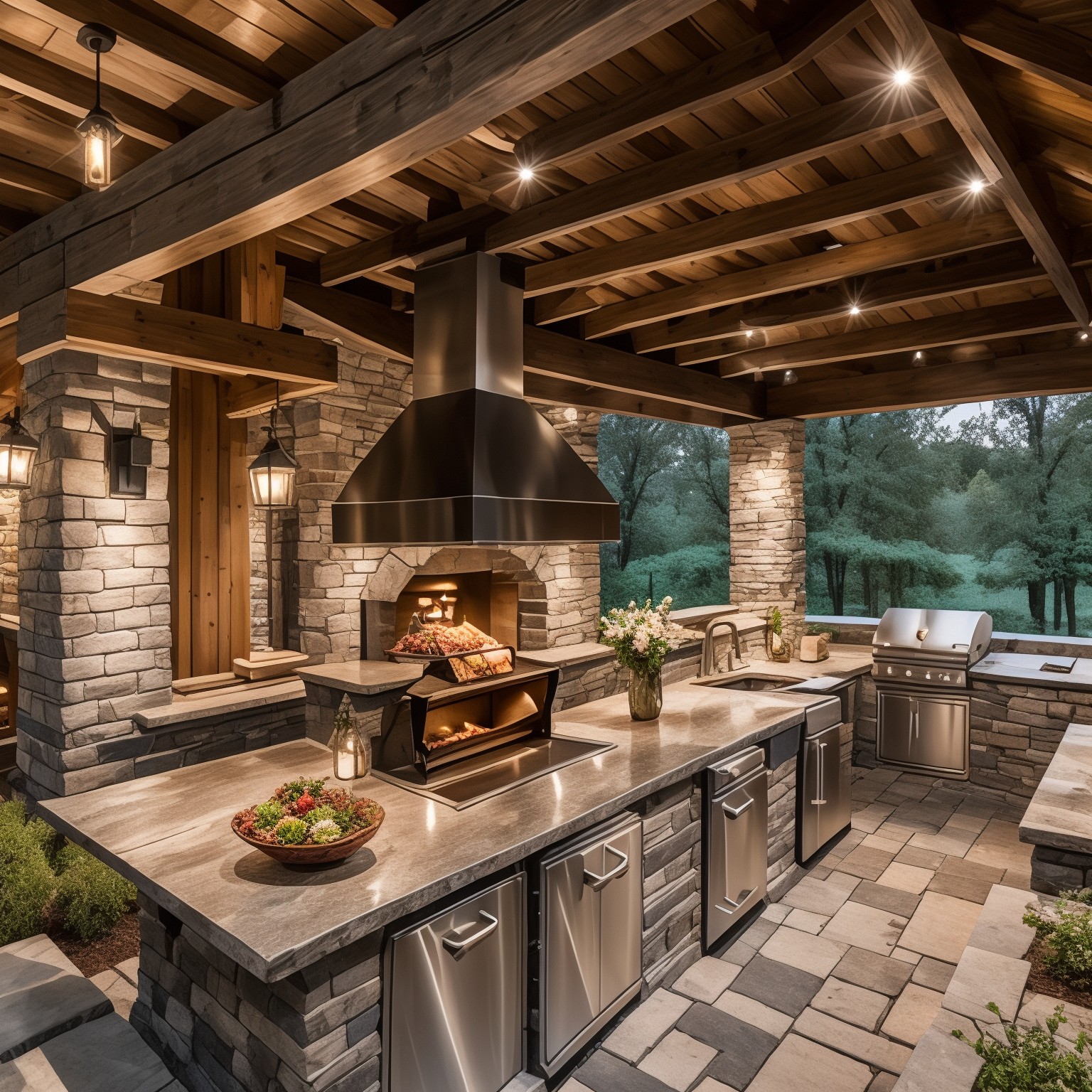 Cottagecore Outdoor Kitchen