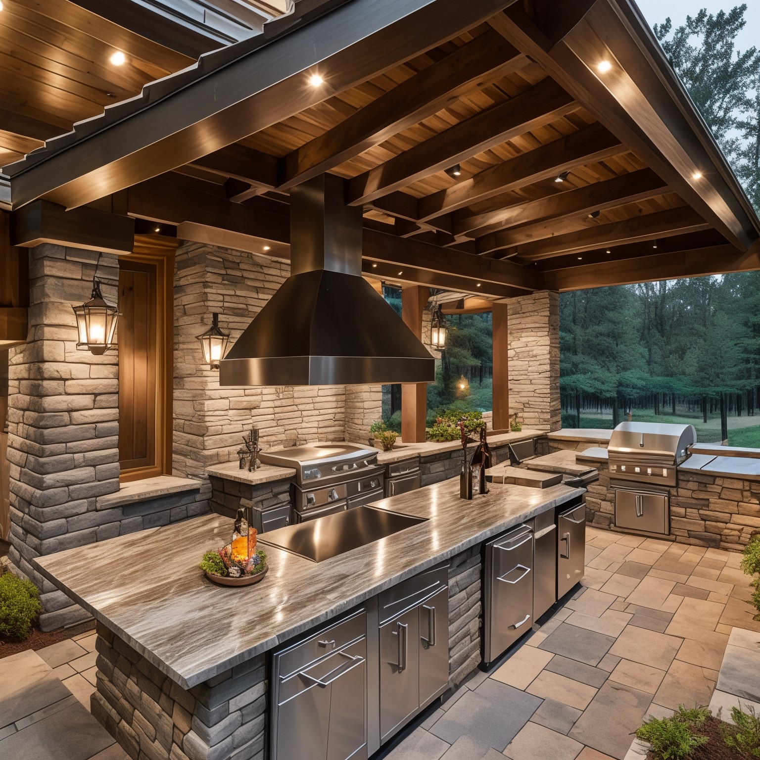 Craftsman Outdoor Kitchen