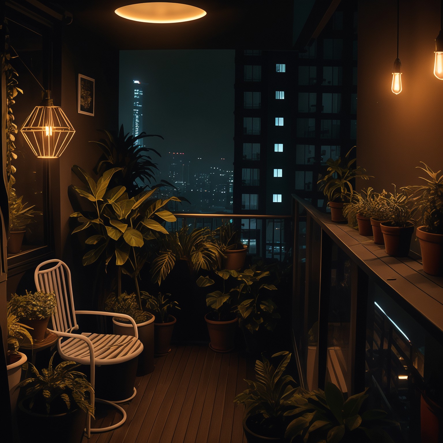 Cyberpunk Balcony