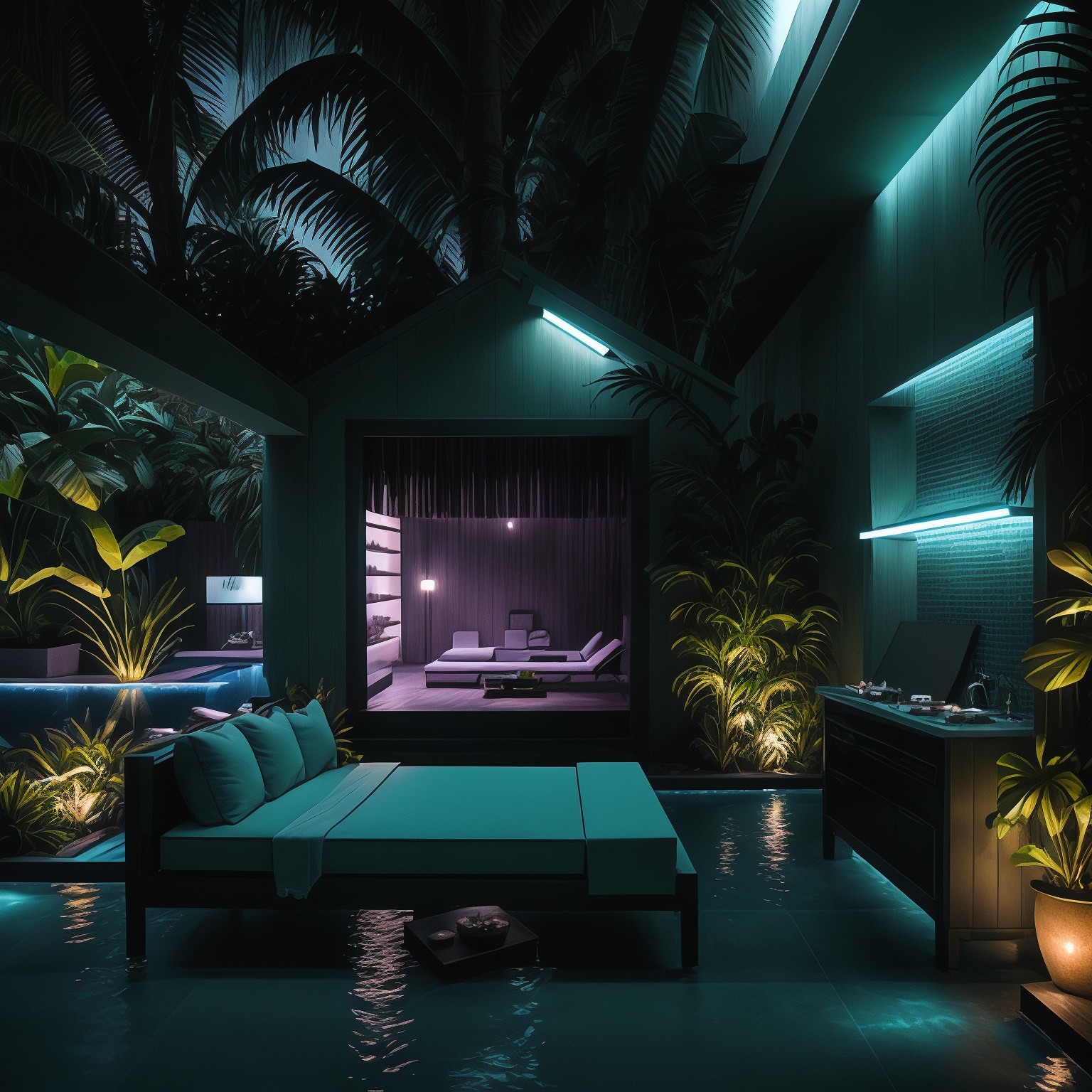 Cyberpunk Pool House