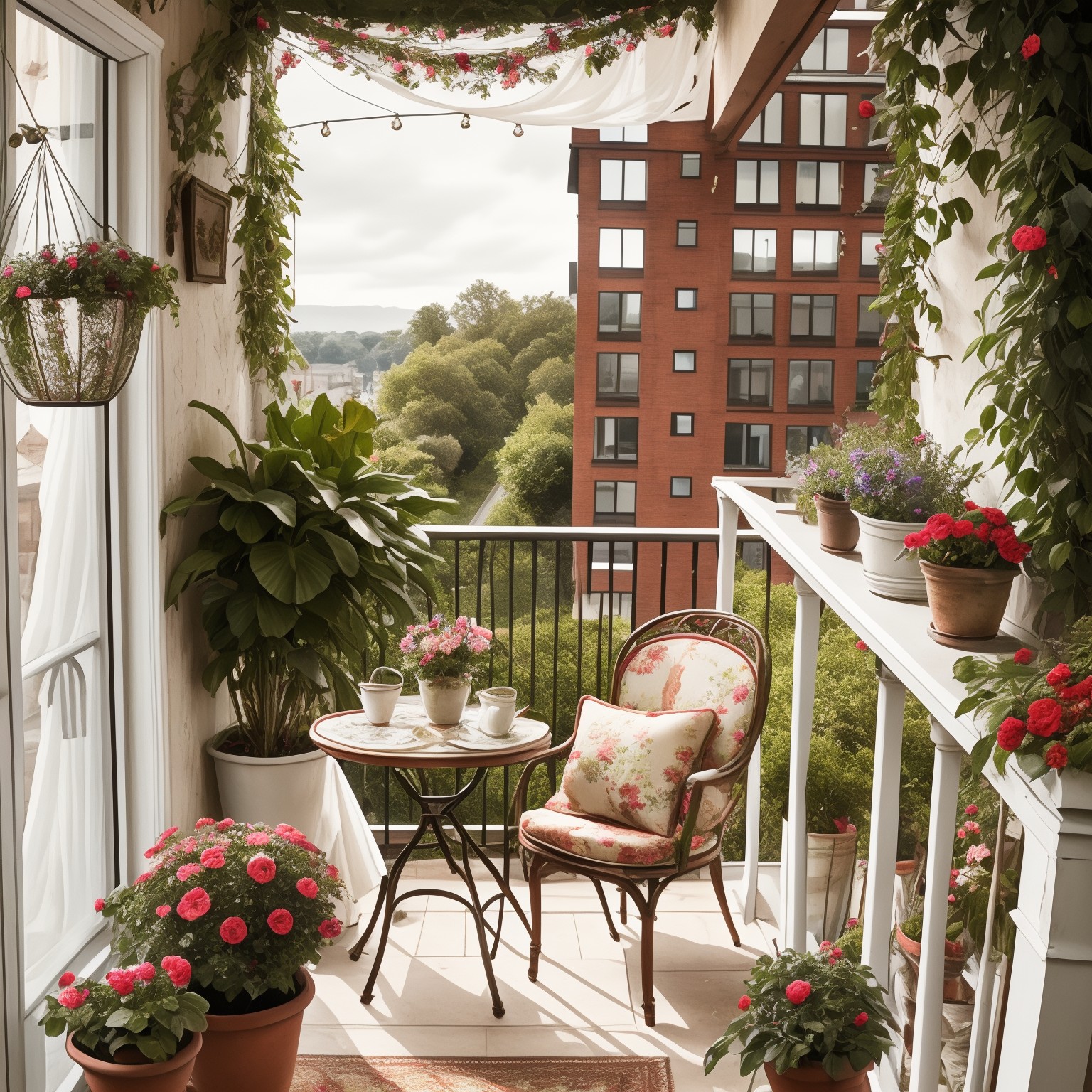 Angielski kraj Balcony