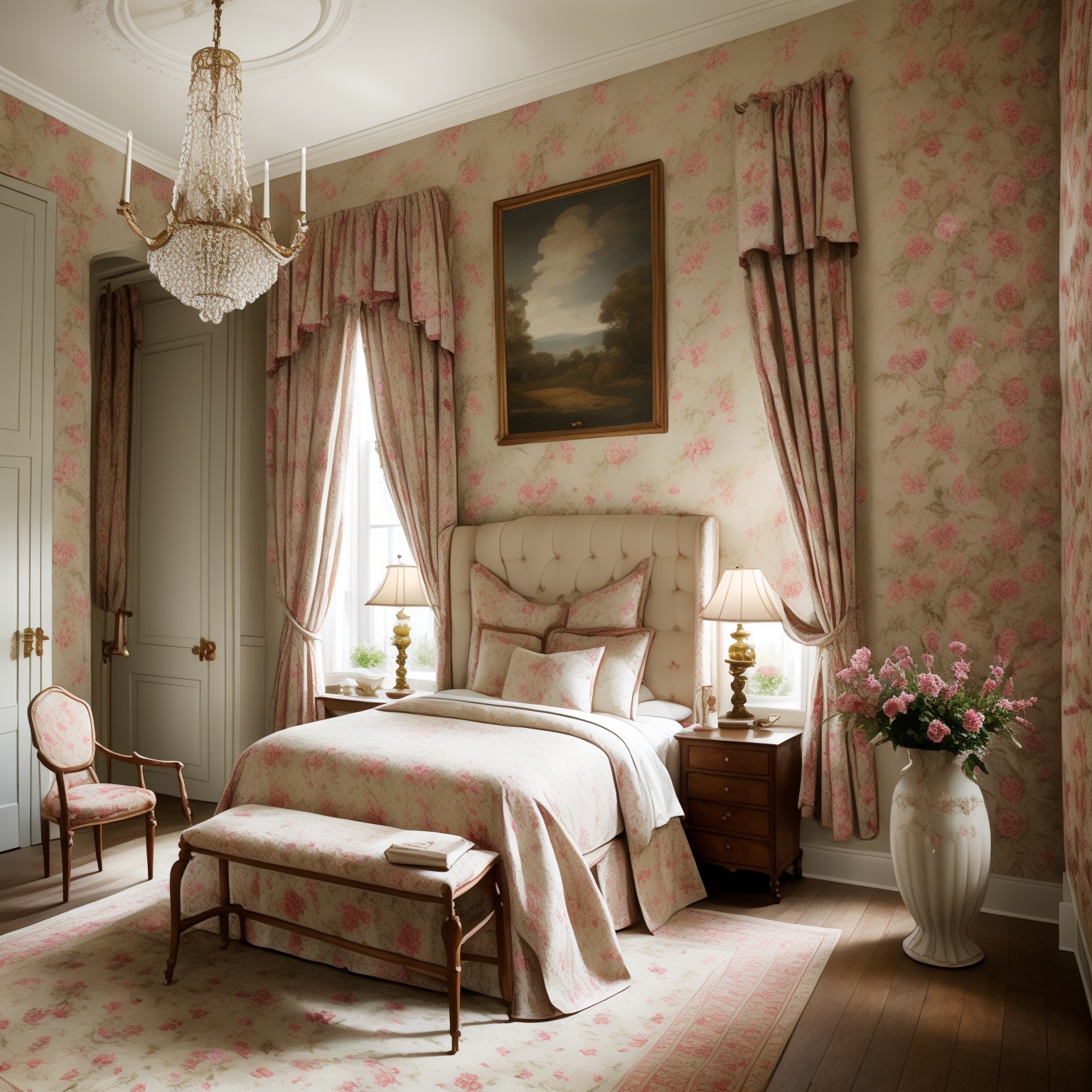 English Country Guest Room