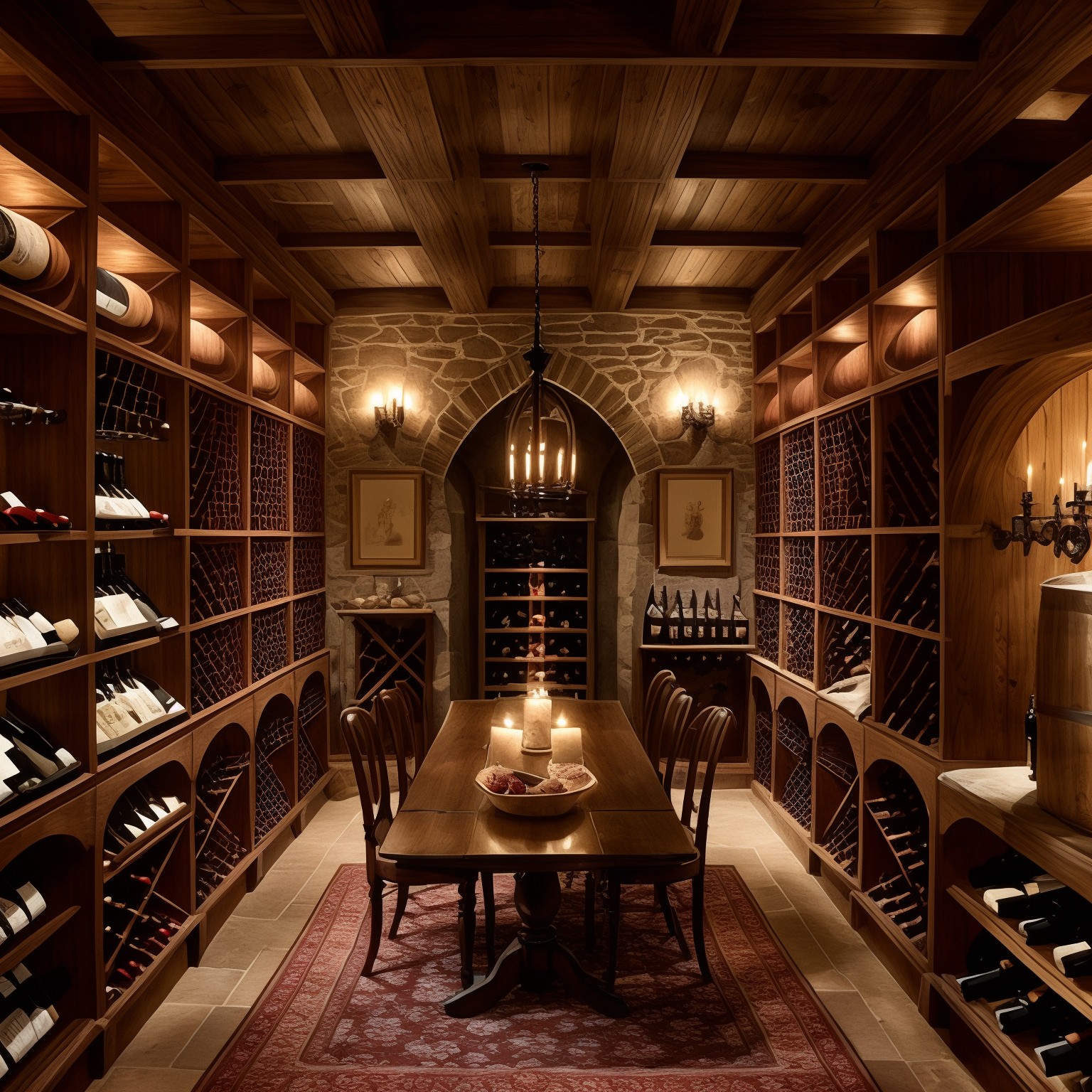 Pays anglais Cave à vin