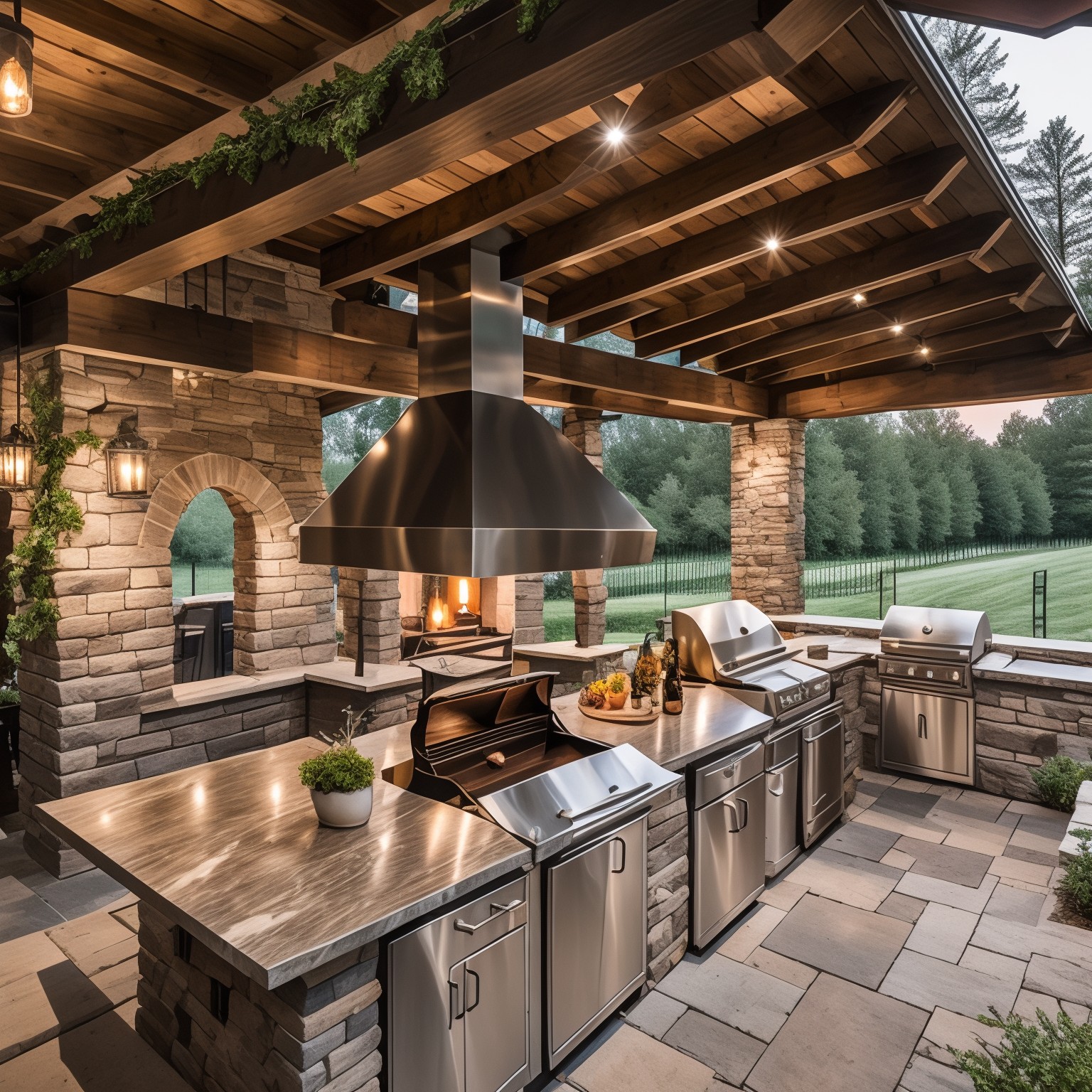 Dom wiejski Outdoor Kitchen