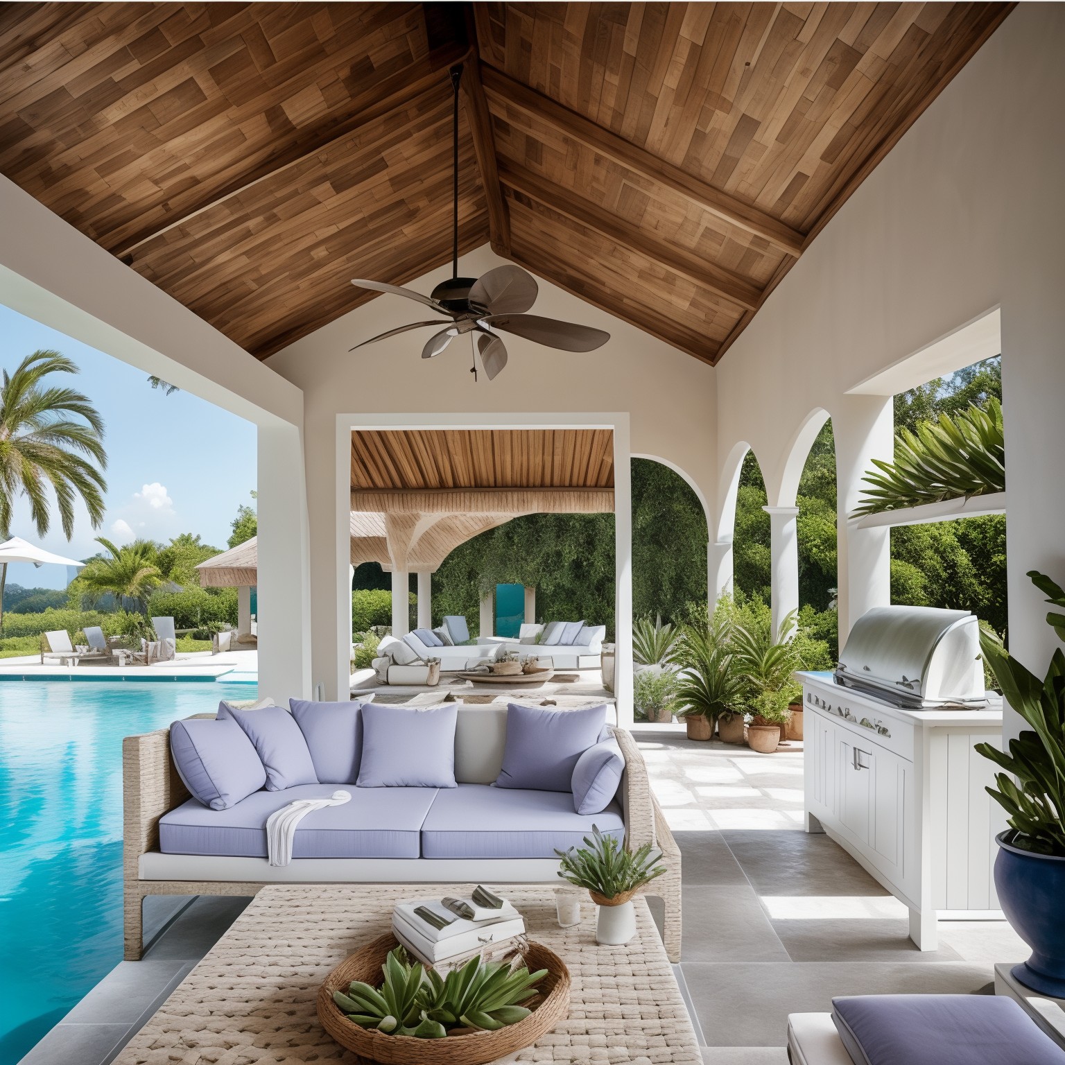 Francuska wieś Pool House