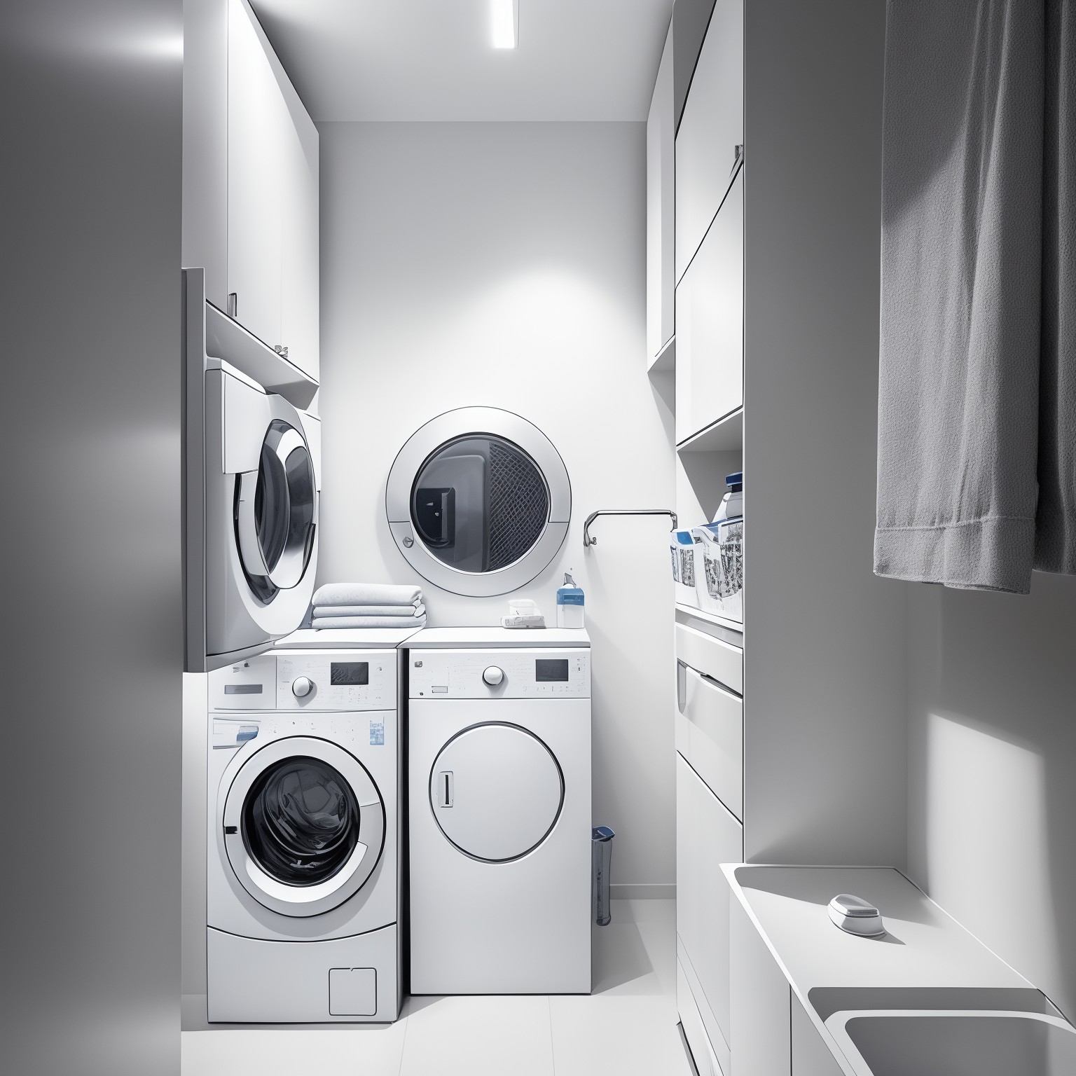 Futuristic Laundry Room