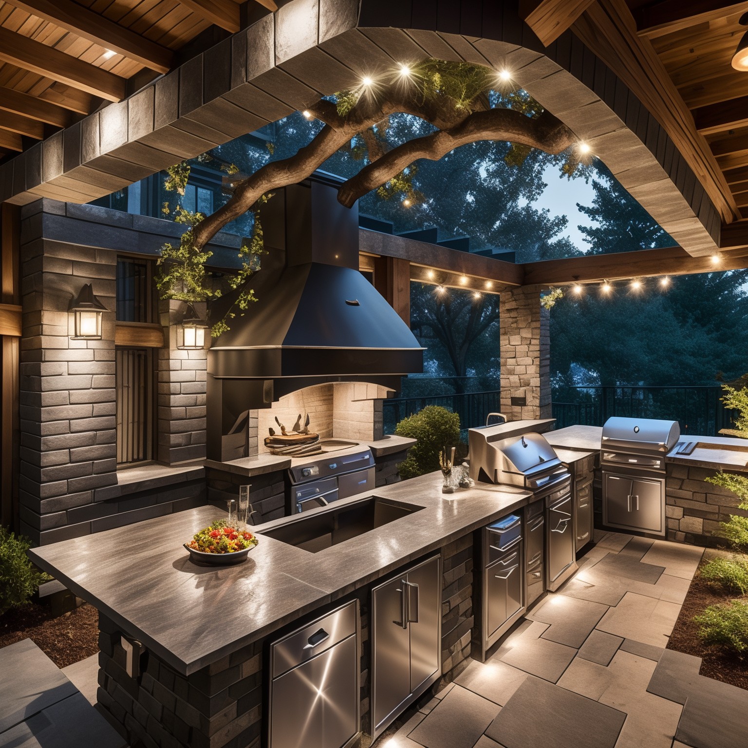 Pokój gier Outdoor Kitchen