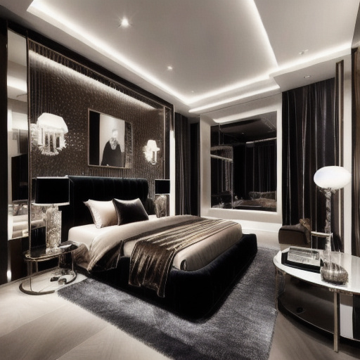 Hollywood Regency Bedroom