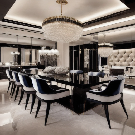 Hollywood Regency Dining Room