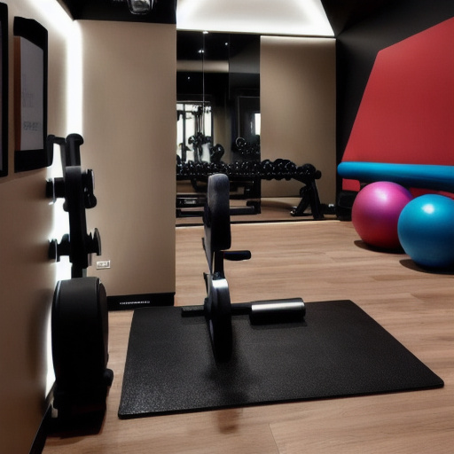 Hollywood Regency Home Gym