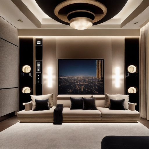 Hollywood Regency Home Theater