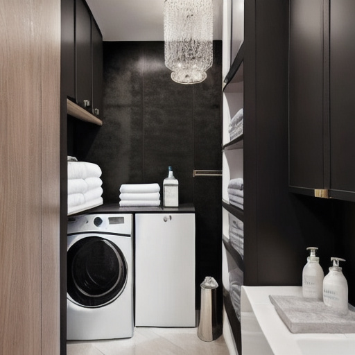 Hollywood Regency Laundry Room