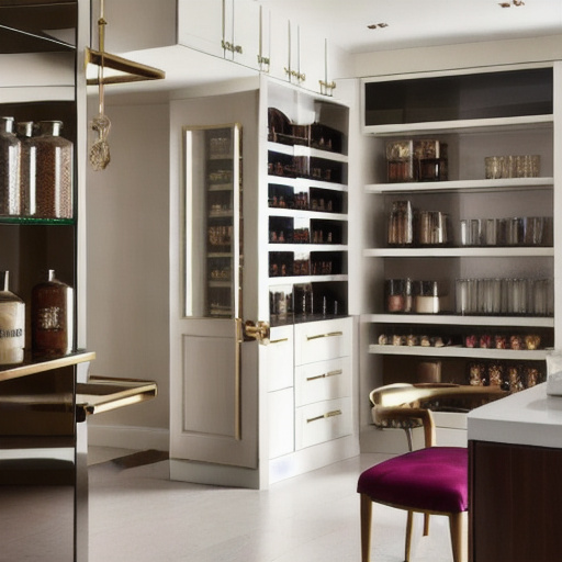Hollywood Regency Pantry