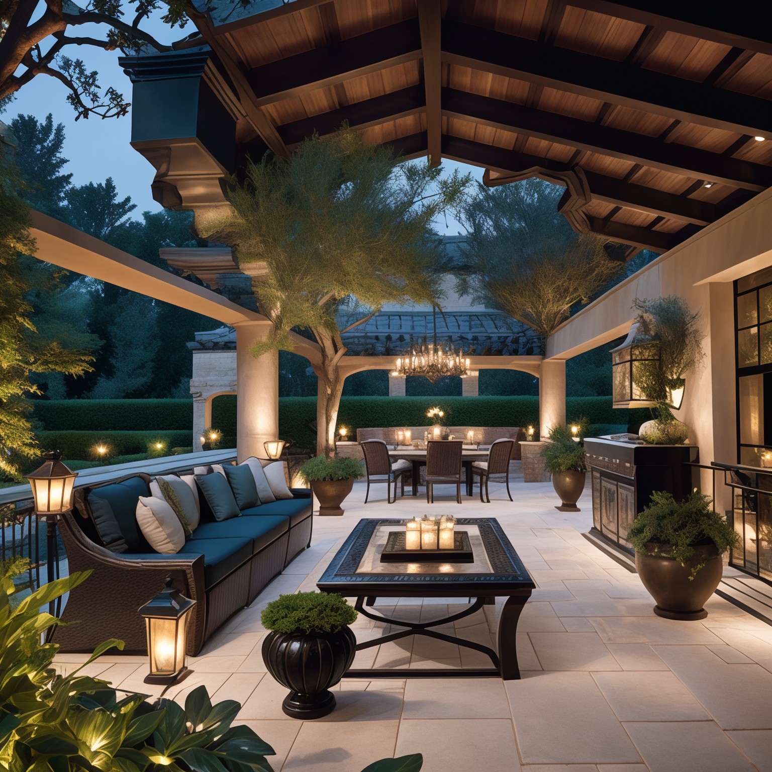 Hollywood Regency Patio