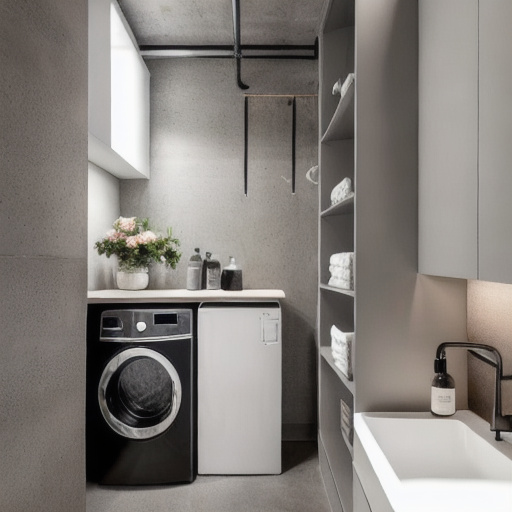 Industrial Laundry Room