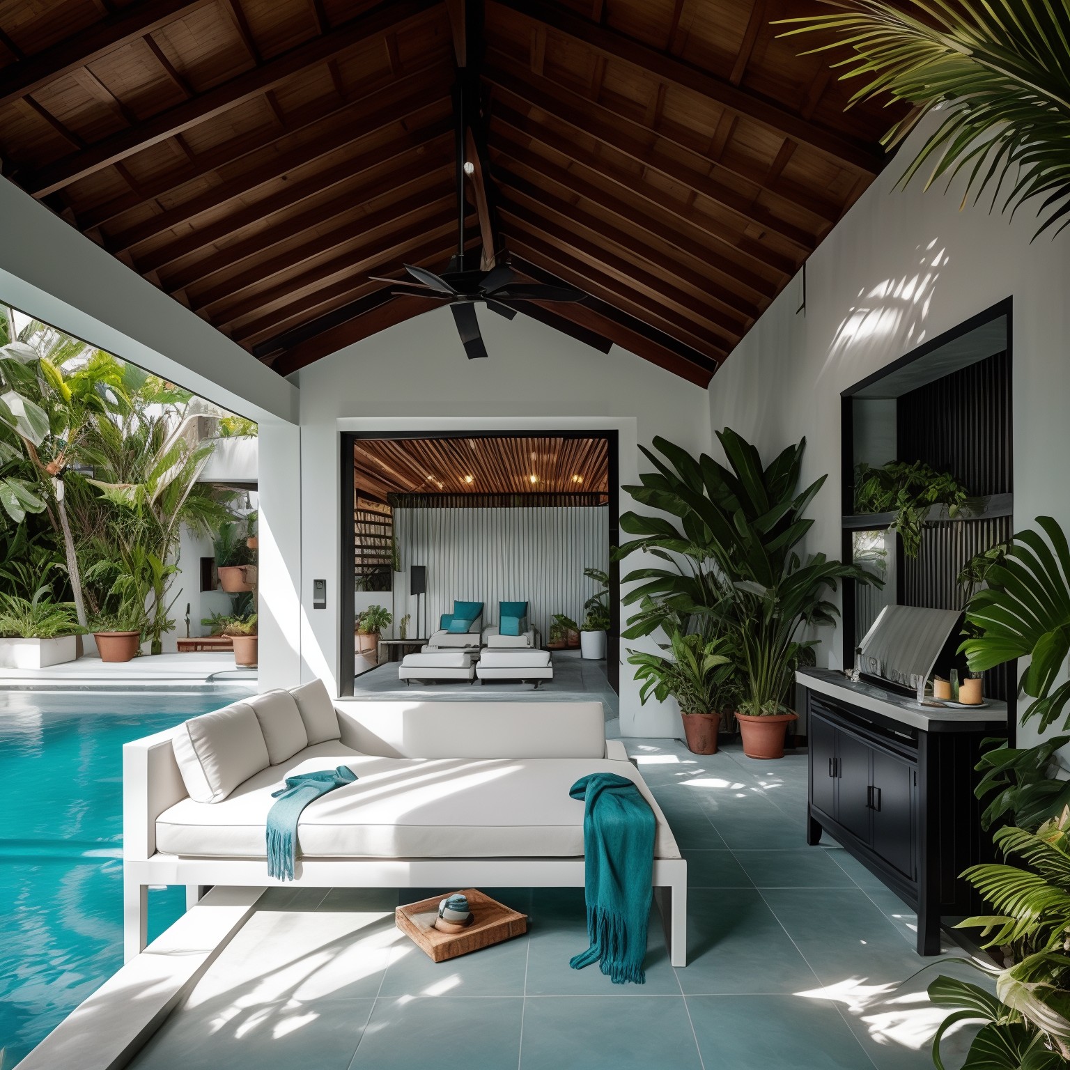 Industrial Pool House