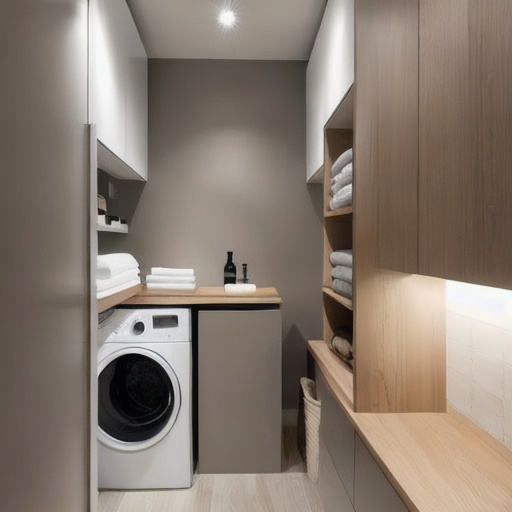 Japandi Laundry Room