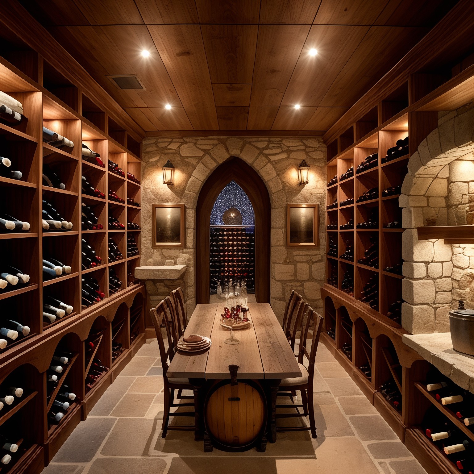 méditerranéen Cave à vin