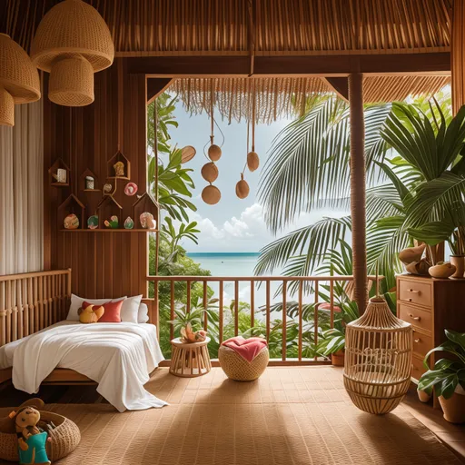 Balinese Kids Room design - AI generated interior design visualization