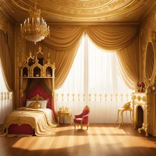 Baroque Kids Room design - AI generated interior design visualization