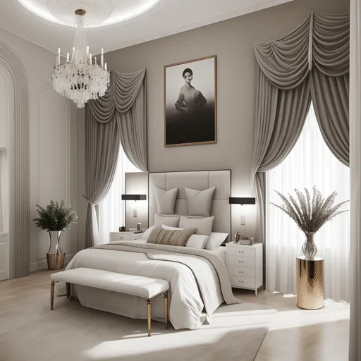 Contemporary Guest Room design - AI generated interior design visualization