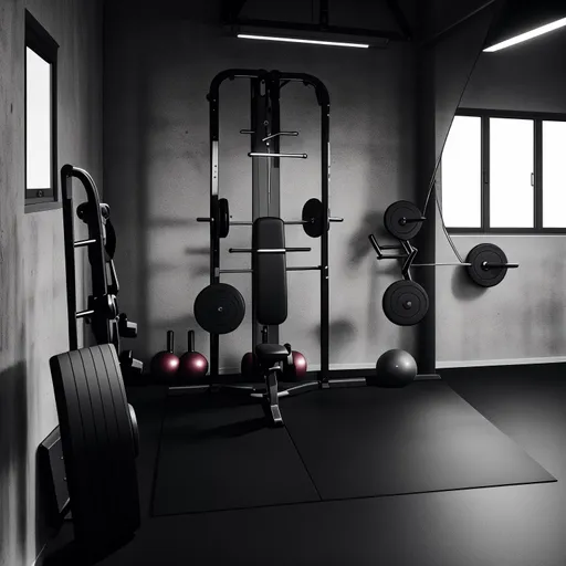 Contemporary Home Gym design - AI generated interior design visualization
