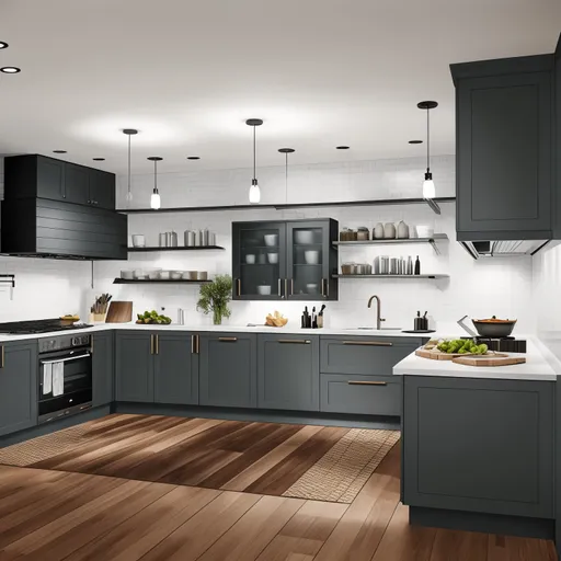 Contemporary Kitchen design - AI generated interior design visualization