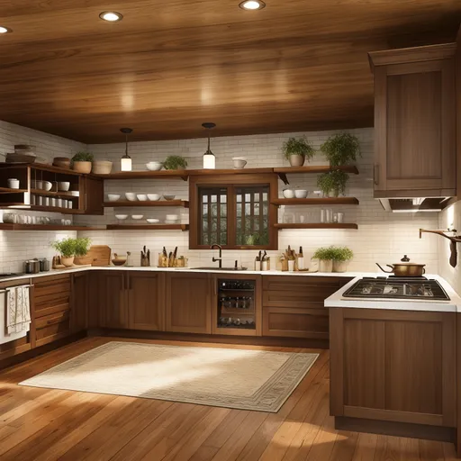 Craftsman Kitchen design - AI generated interior design visualization