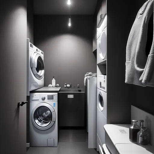 Gaming Room Laundry Room design - AI generated interior design visualization