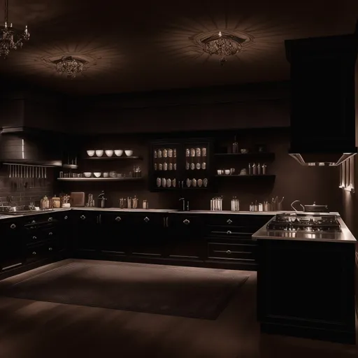 Gothic Kitchen design - AI generated interior design visualization