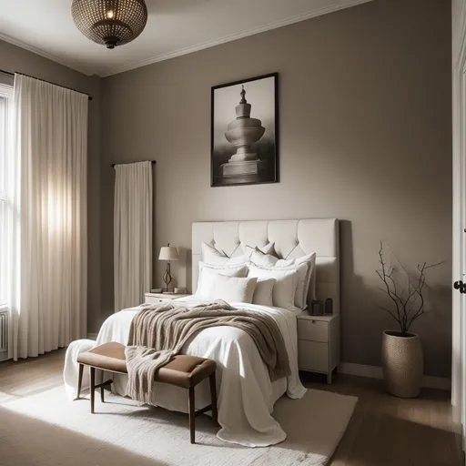 Hygge Guest Room design - AI generated interior design visualization