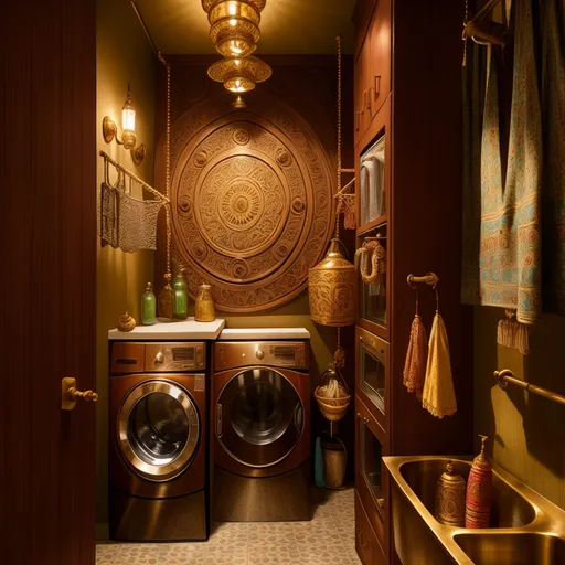 Indian Laundry Room design - AI generated interior design visualization