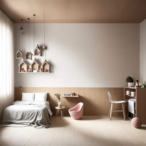 Japanese Kids Room design - AI generated interior design visualization