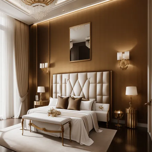 Luxury Guest Room design - AI generated interior design visualization