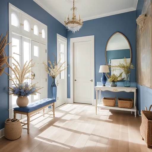 Mediterranean Entryway design - AI generated interior design visualization