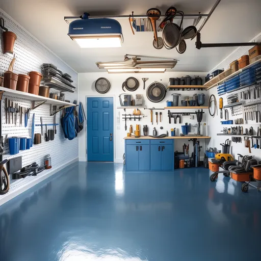 Mediterranean Garage design - AI generated interior design visualization