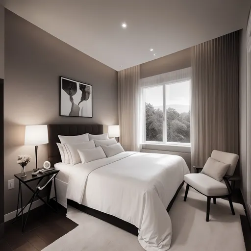 Modern Bedroom design - AI generated interior design visualization