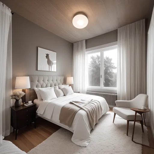 Simple Bedroom design - AI generated interior design visualization