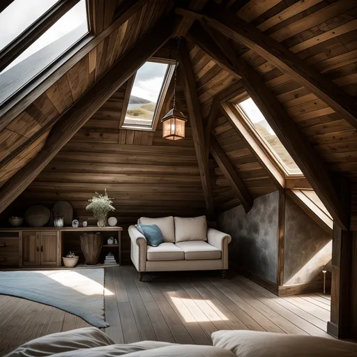 Surf Shack Attic design - AI generated interior design visualization