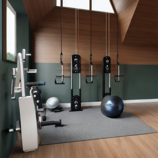 Mid-Century Modern Home Gym