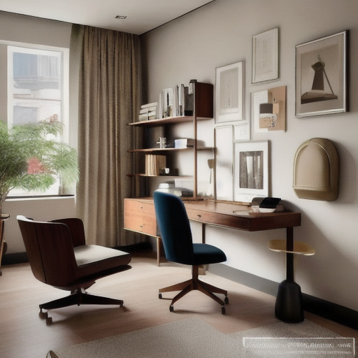 Mid-Century Modern Home Office
