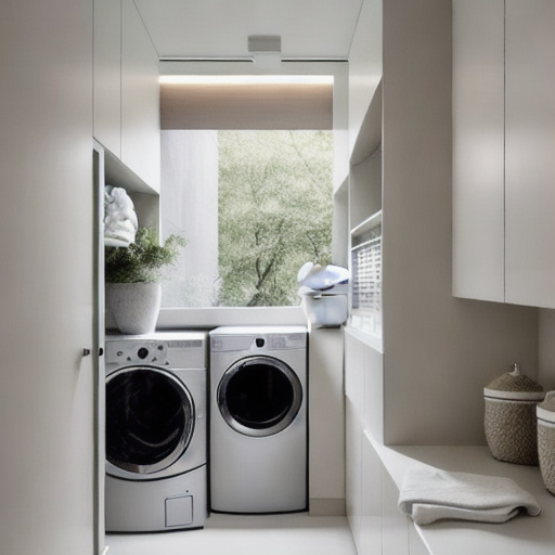 Minimalist Laundry Room