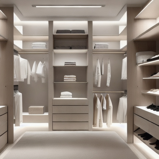 Minimalist Walk-in Closet